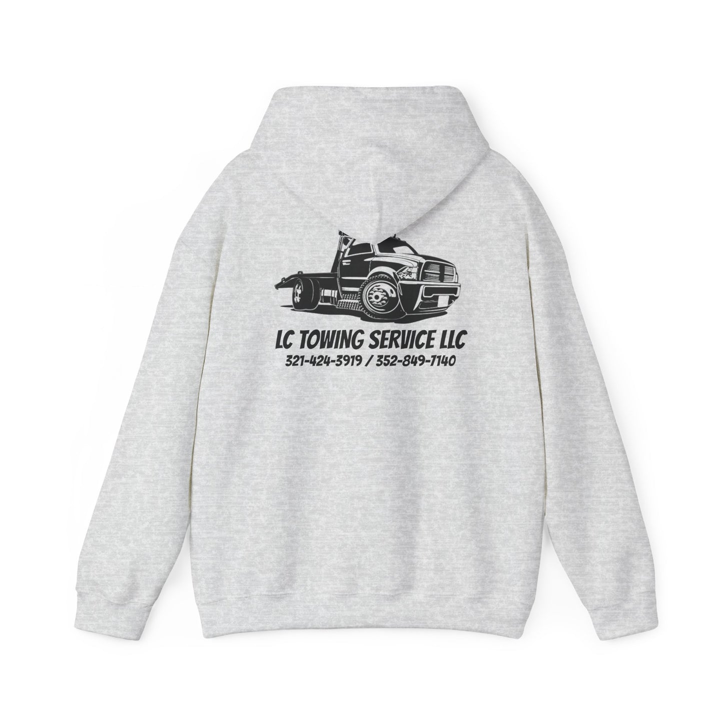 LC TOWING HOODIE BLACK FONT