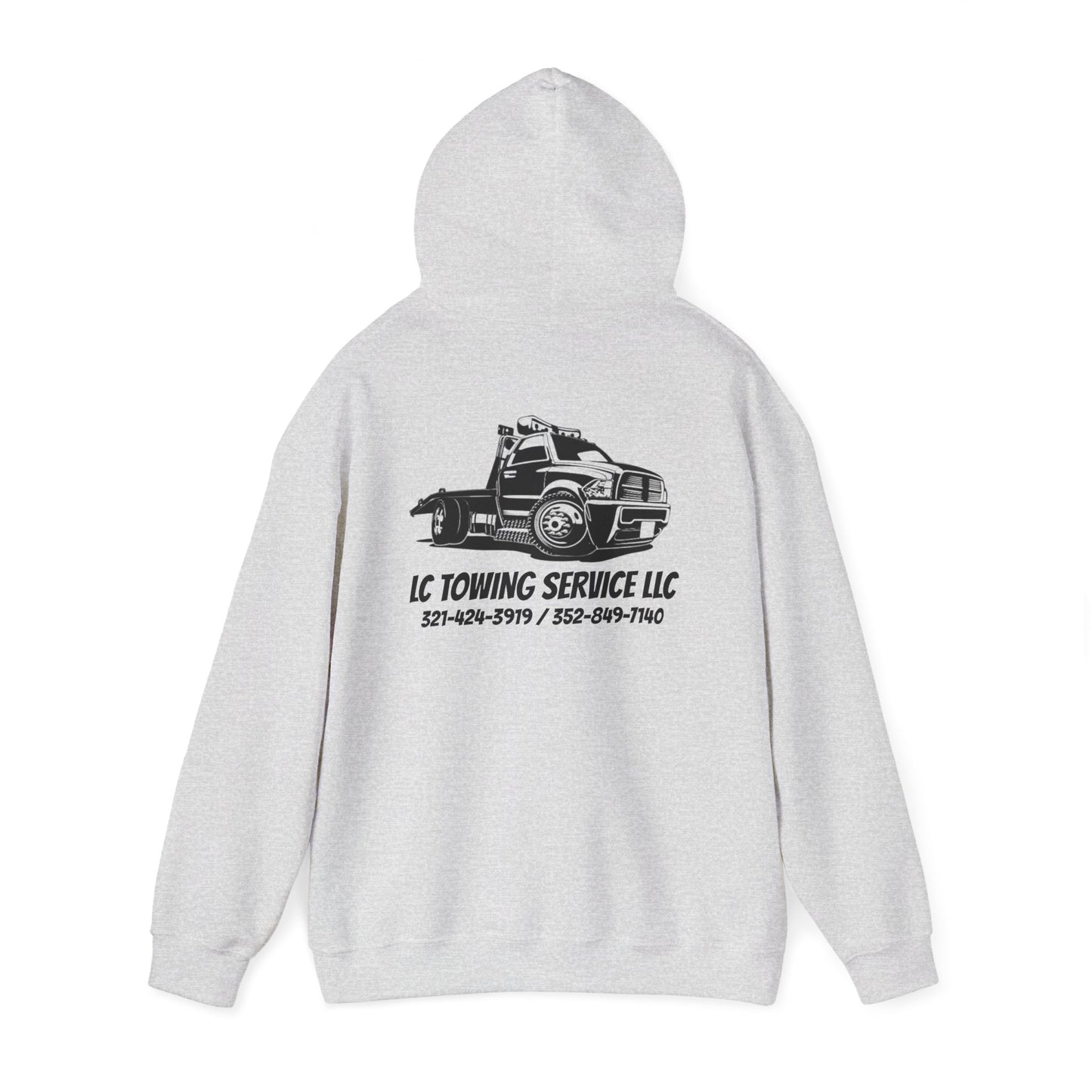 LC TOWING HOODIE BLACK FONT