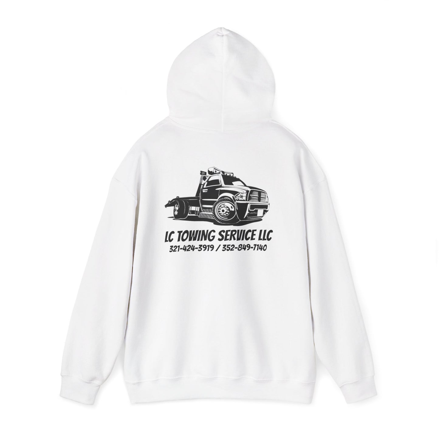 LC TOWING HOODIE BLACK FONT