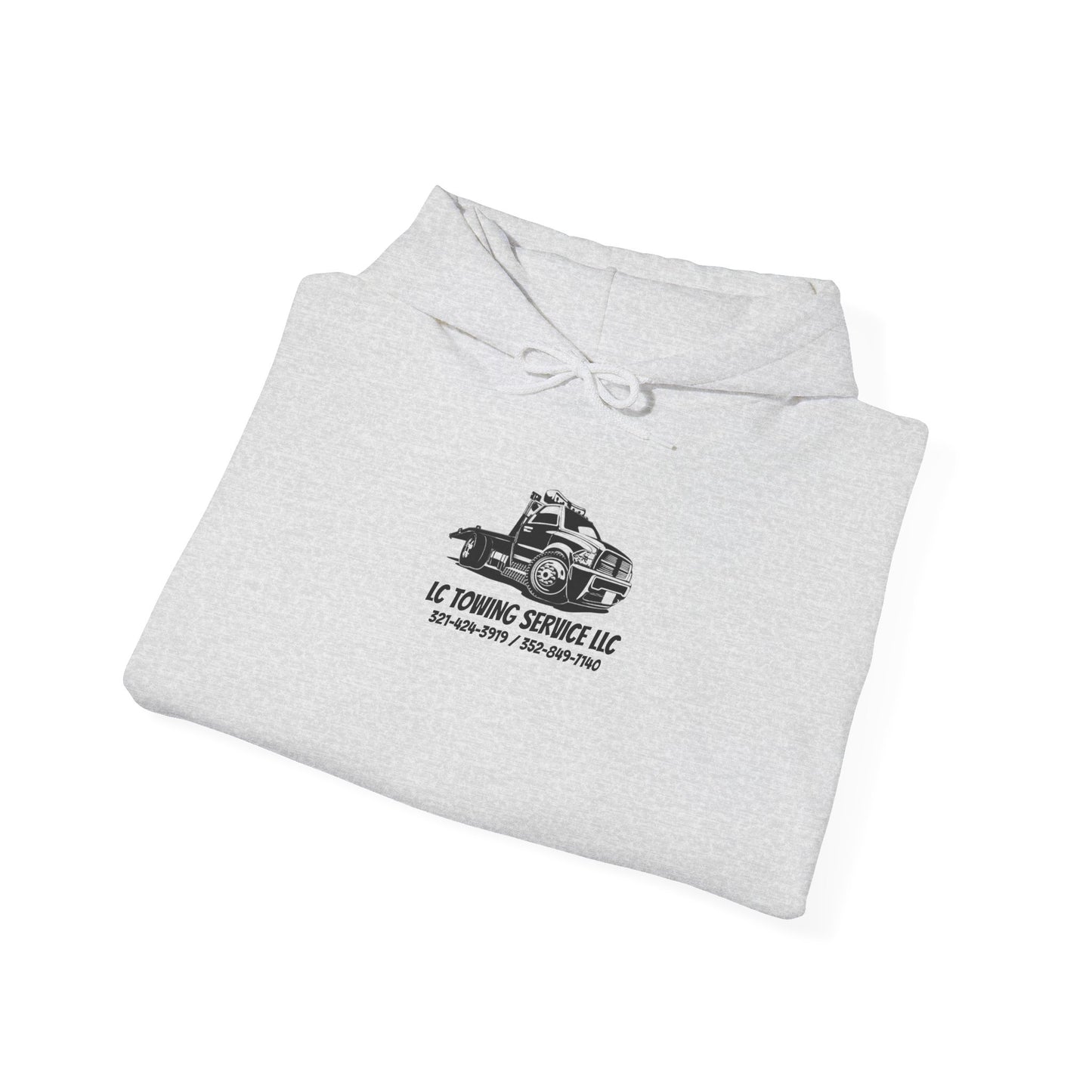 LC TOWING HOODIE BLACK FONT