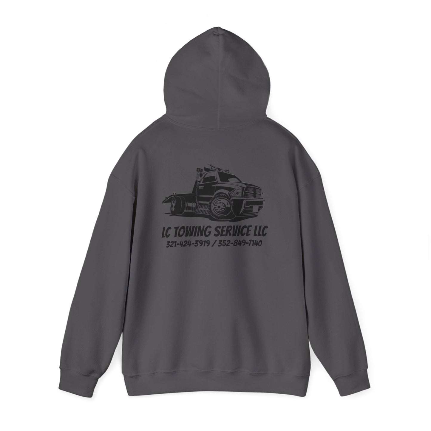 LC TOWING HOODIE BLACK FONT