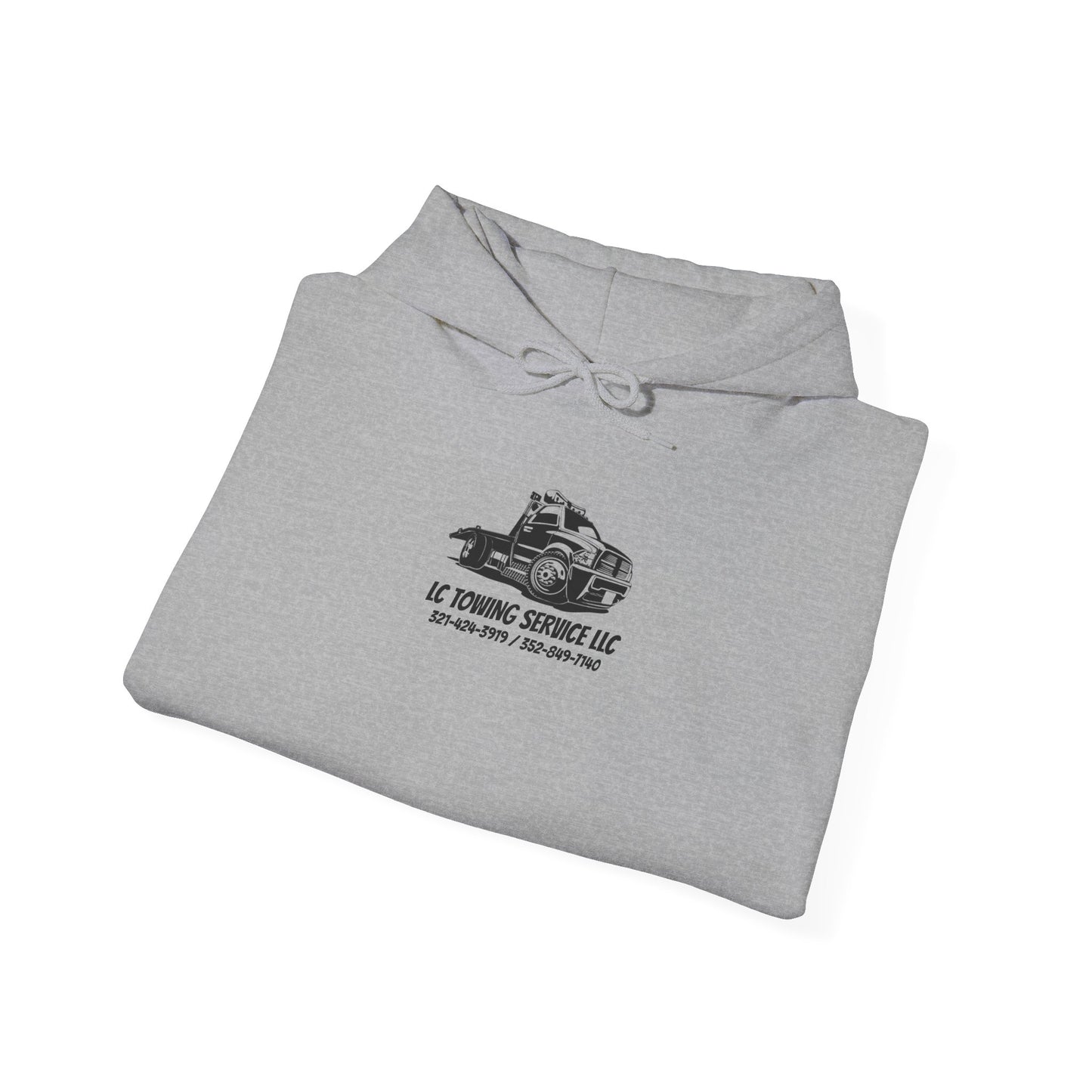LC TOWING HOODIE BLACK FONT