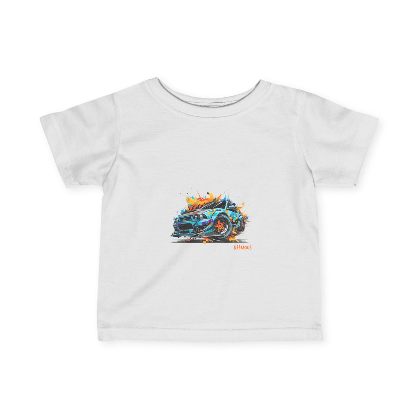 Cool Car Infant Fine Jersey Tee - Perfect for Young Car Enthusiasts!