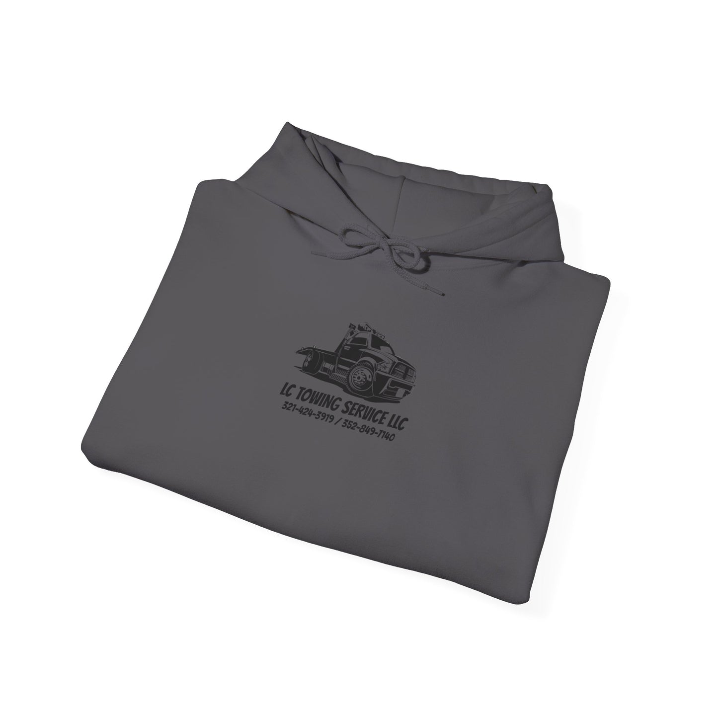 LC TOWING HOODIE BLACK FONT