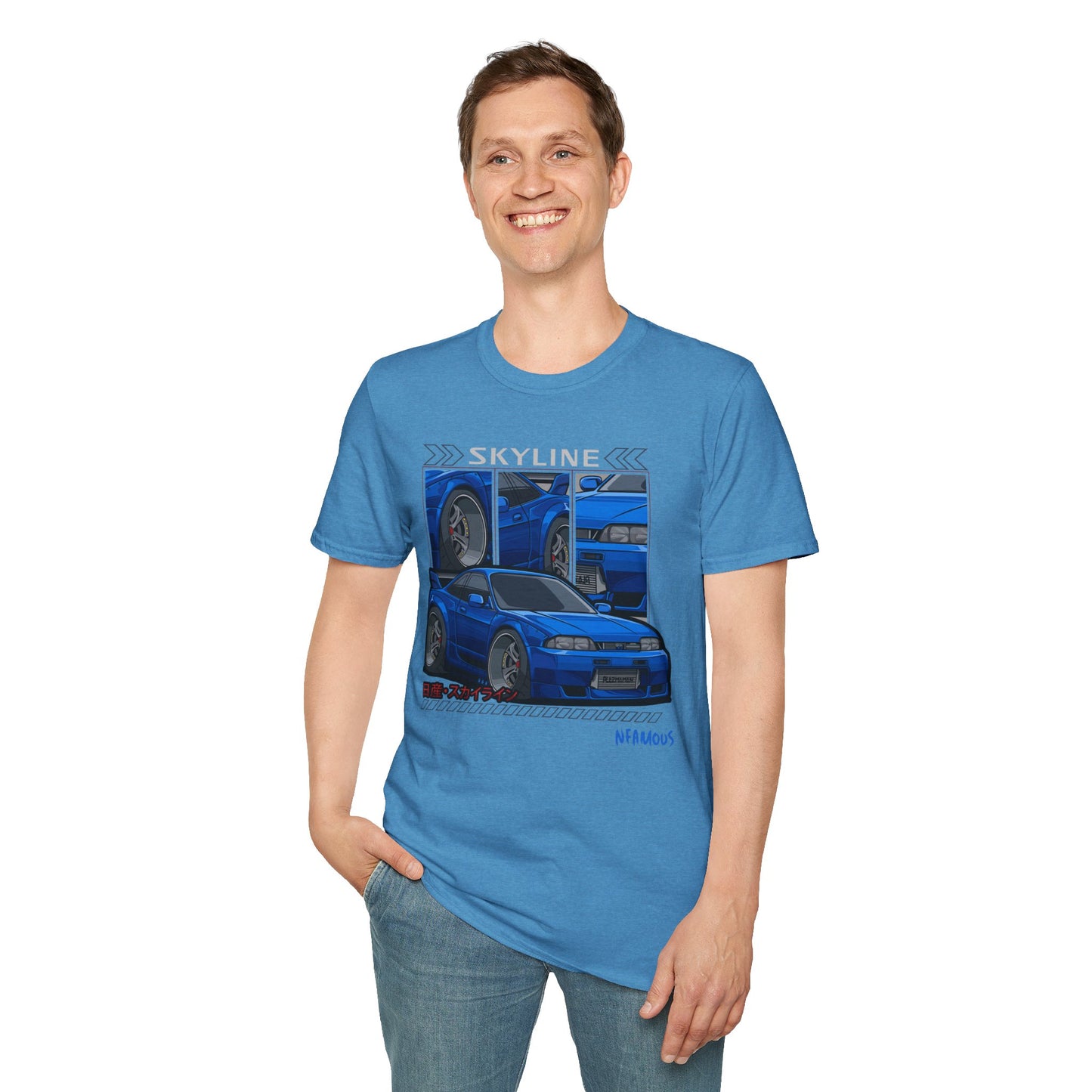 Blue S14 Silvia T-Shirt - Perfect for Car Enthusiasts