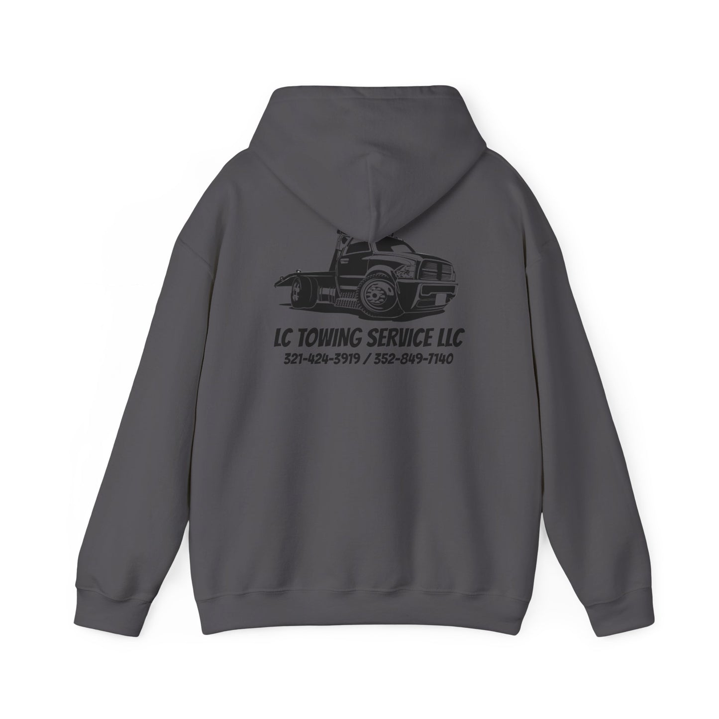 LC TOWING HOODIE BLACK FONT