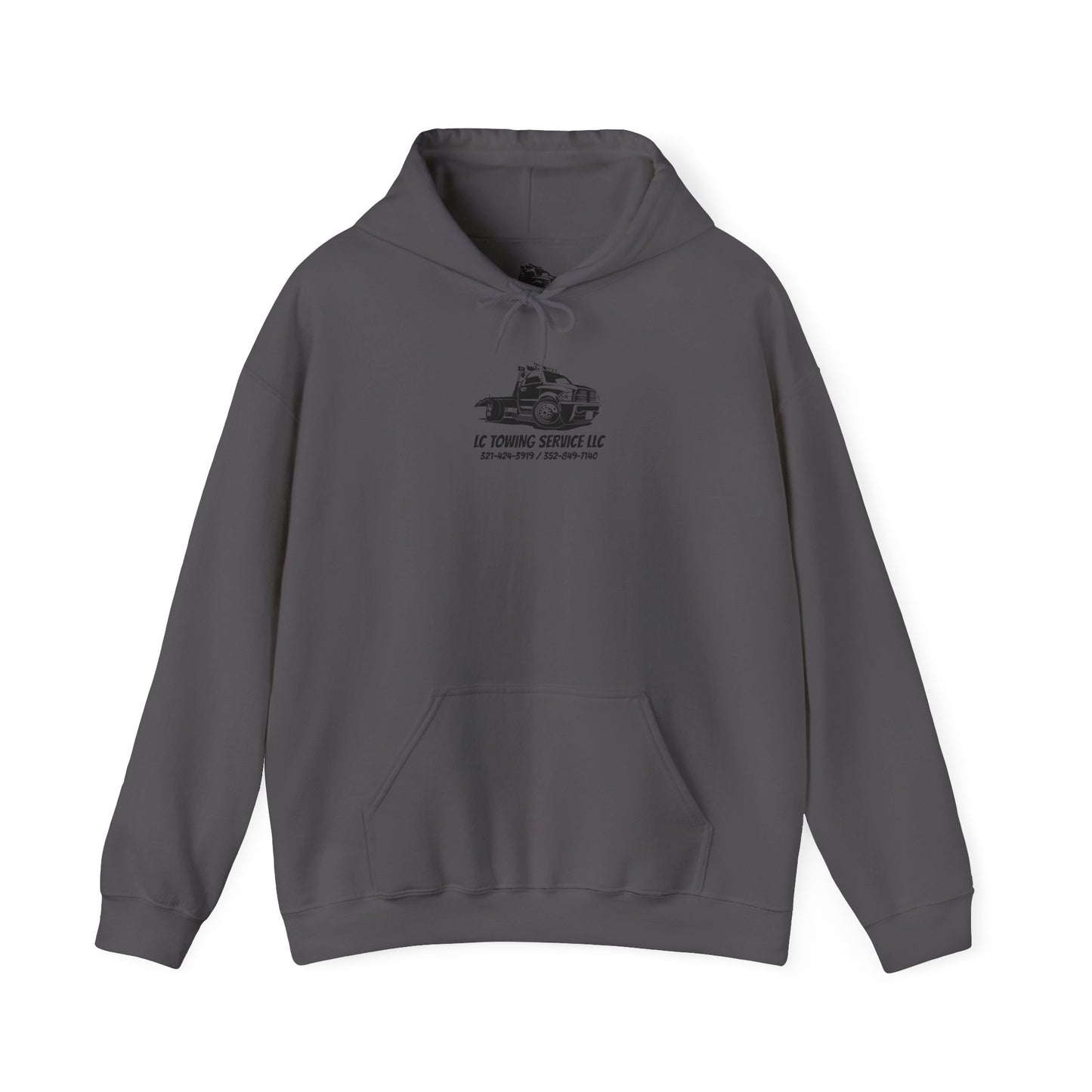 LC TOWING HOODIE BLACK FONT