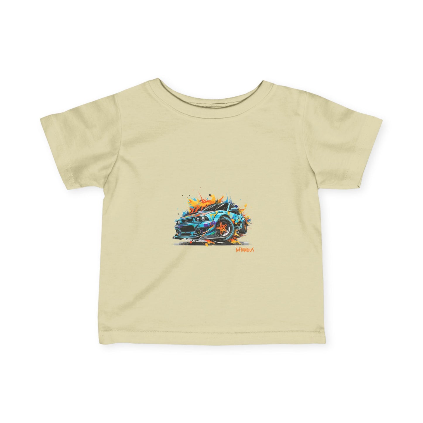 Cool Car Infant Fine Jersey Tee - Perfect for Young Car Enthusiasts!