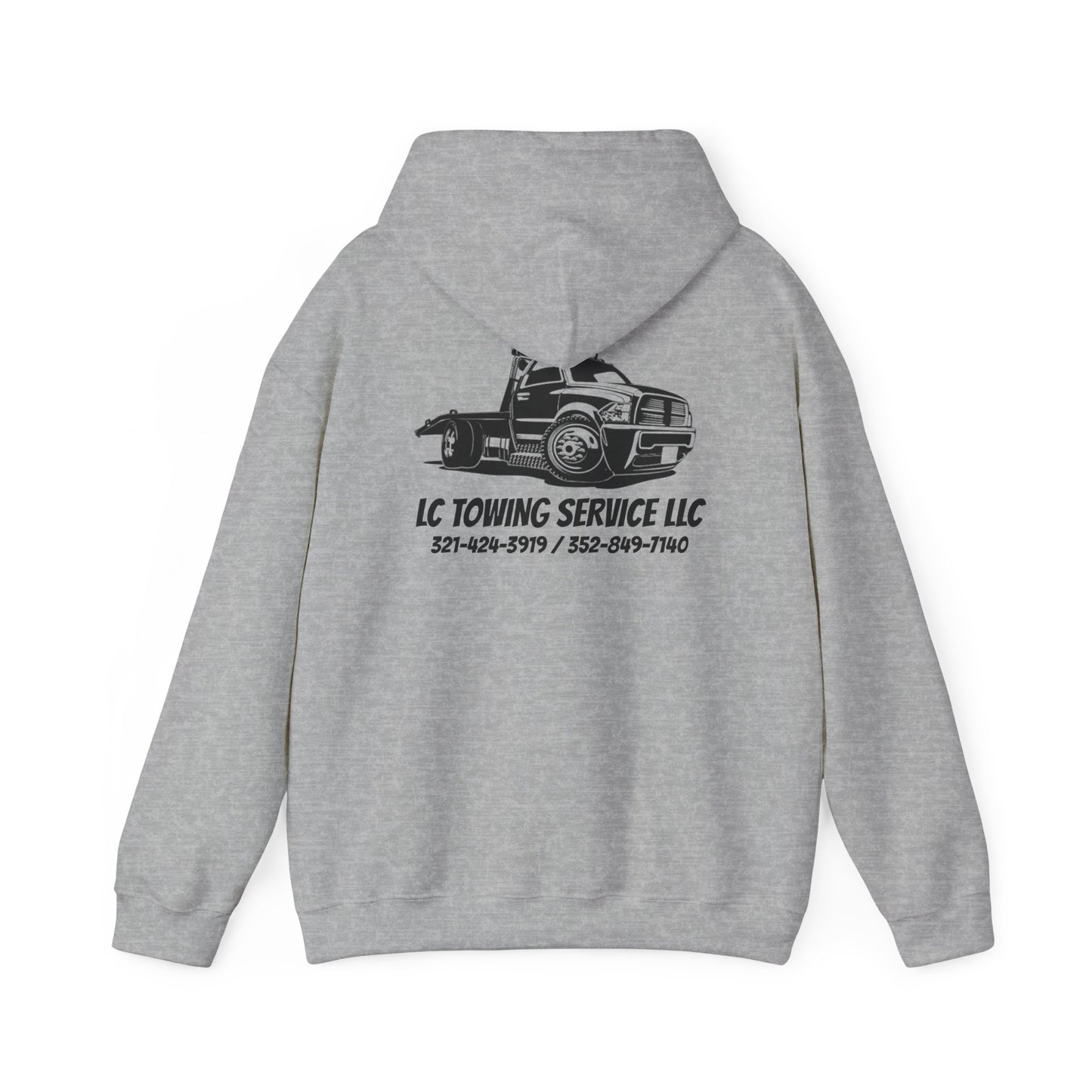 LC TOWING HOODIE BLACK FONT