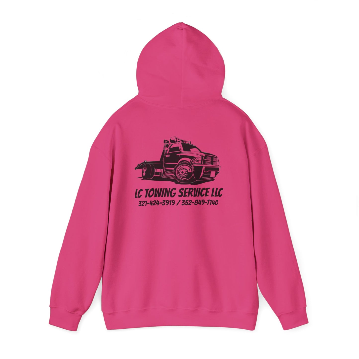 LC TOWING HOODIE BLACK FONT