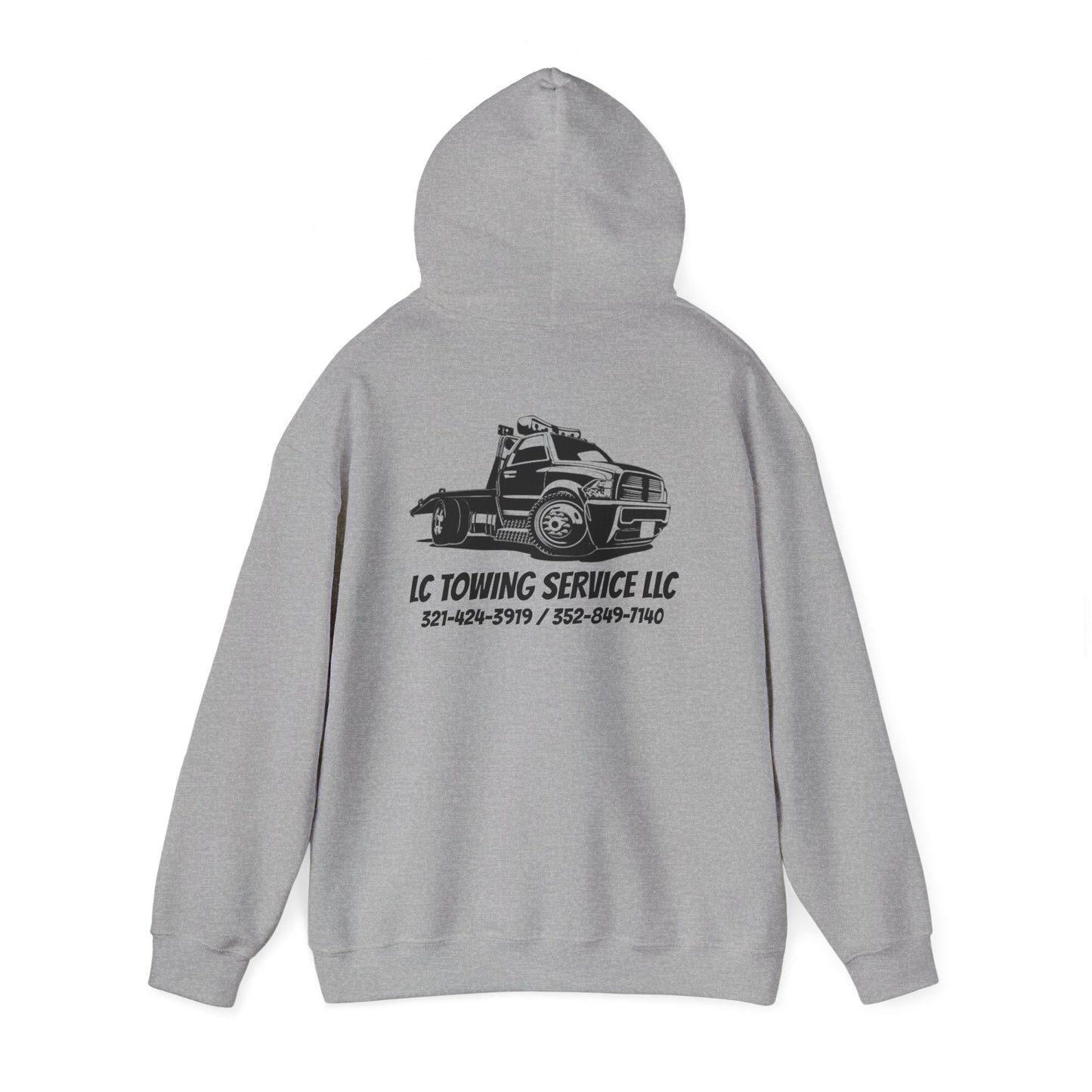 LC TOWING HOODIE BLACK FONT