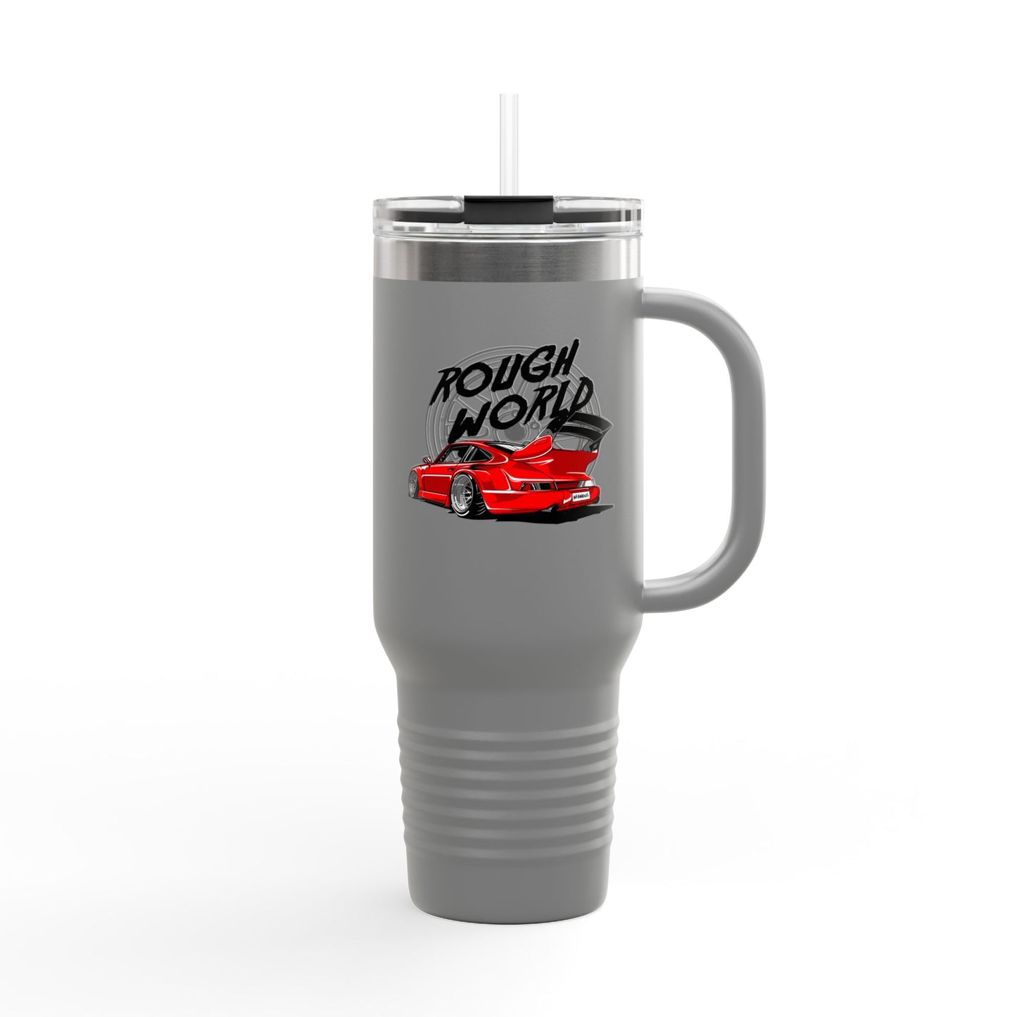 Rough World Insulated Travel Mug - 40oz Car Enthusiast Tumbler