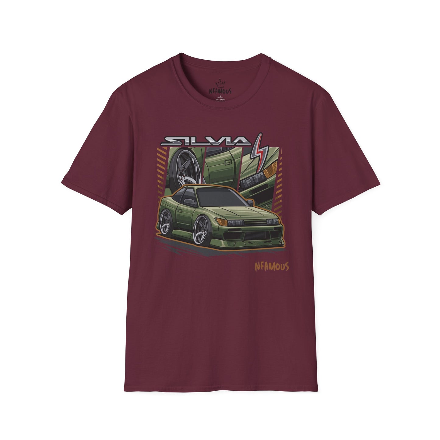 Green Silvia S13 T-Shirt - Perfect for Car Enthusiasts