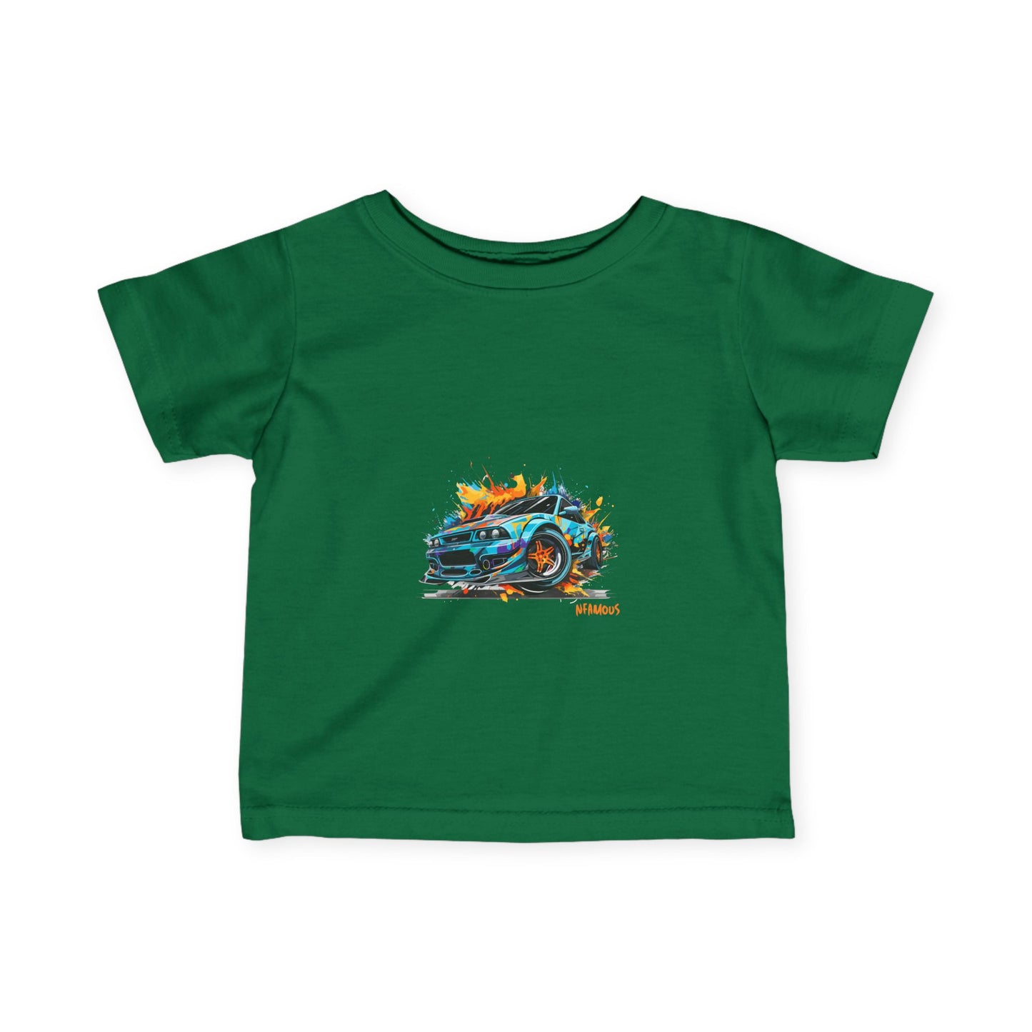 Cool Car Infant Fine Jersey Tee - Perfect for Young Car Enthusiasts!