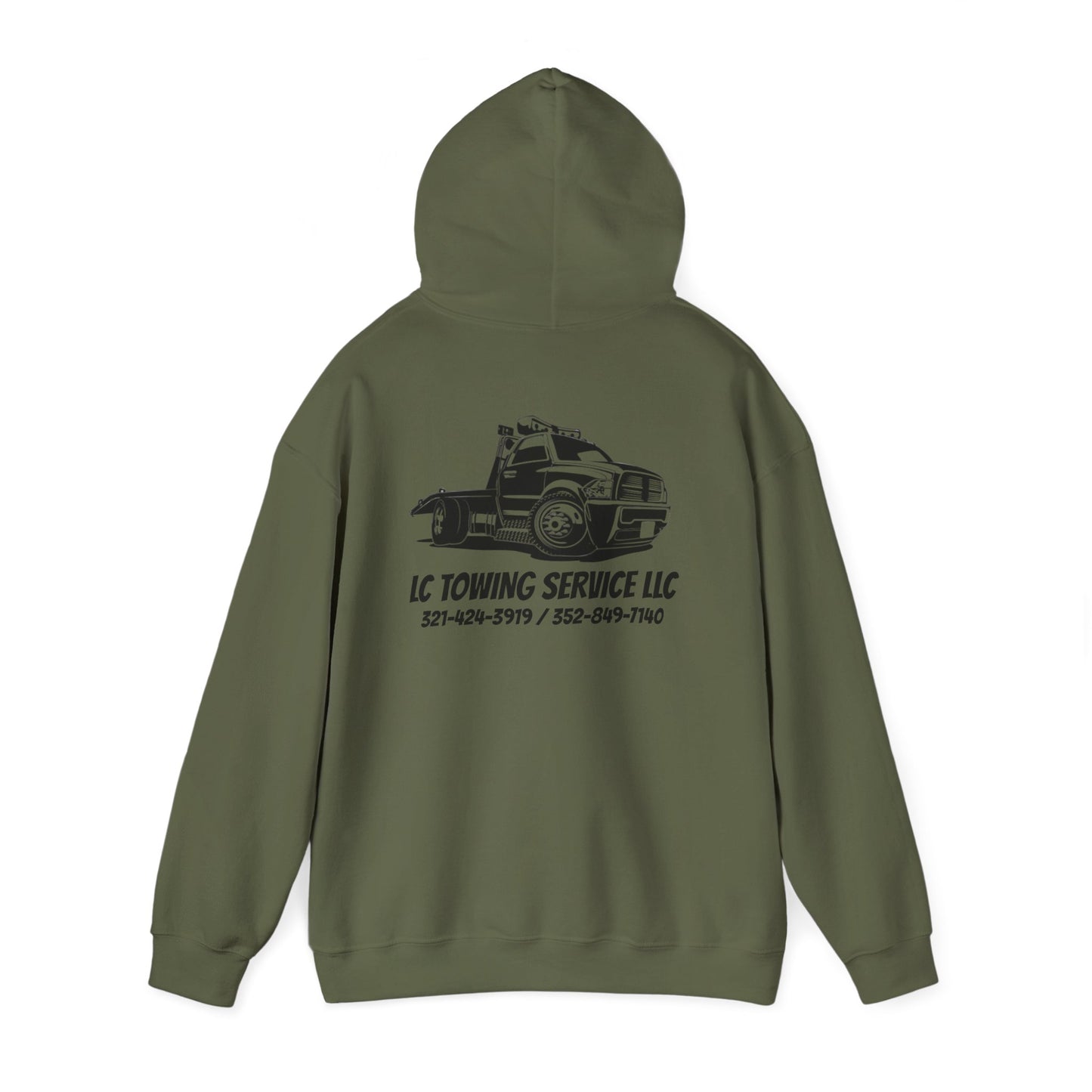 LC TOWING HOODIE BLACK FONT