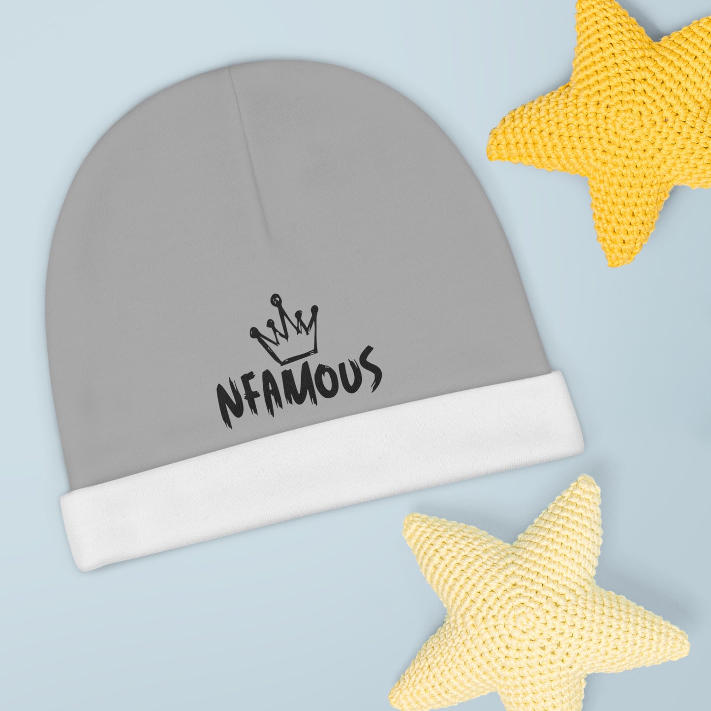 Cute Baby Beanie with NFAMOUS Crown Design - Stylish Infant Headwear