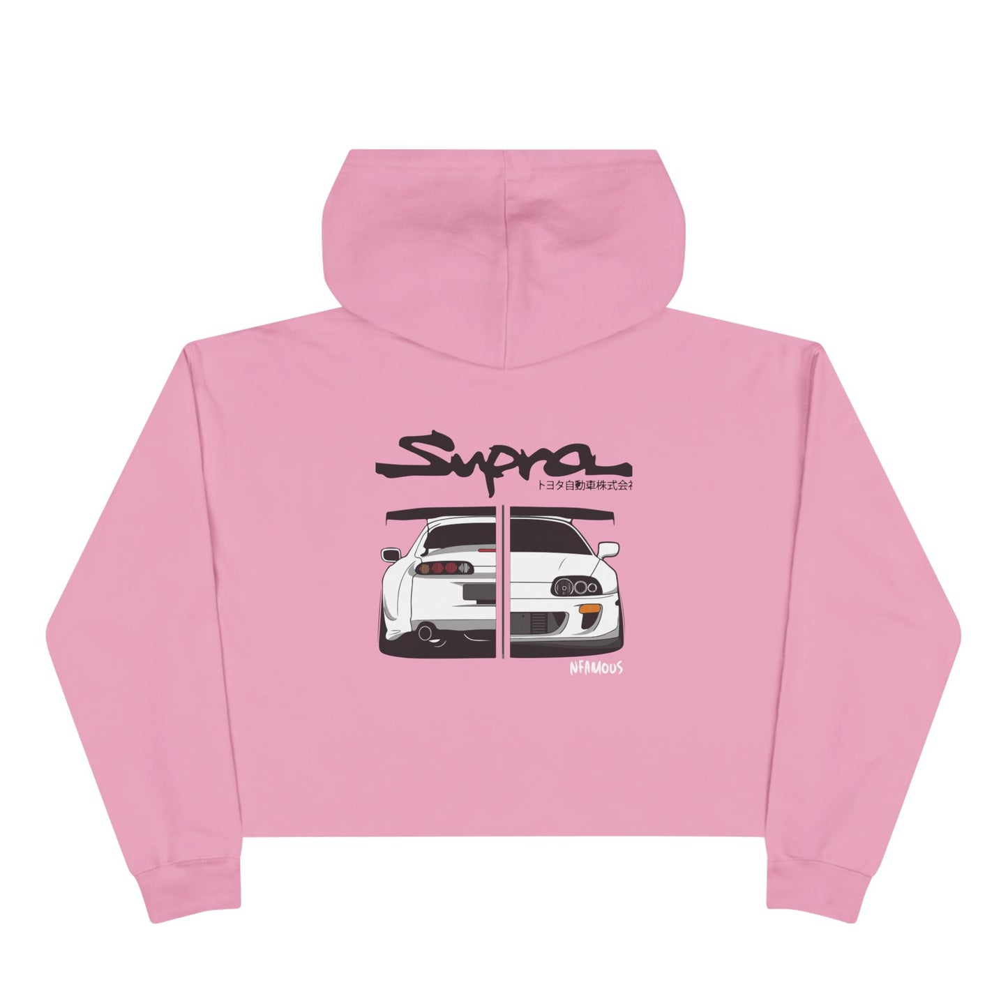 Split Supra Cropped Hoodie