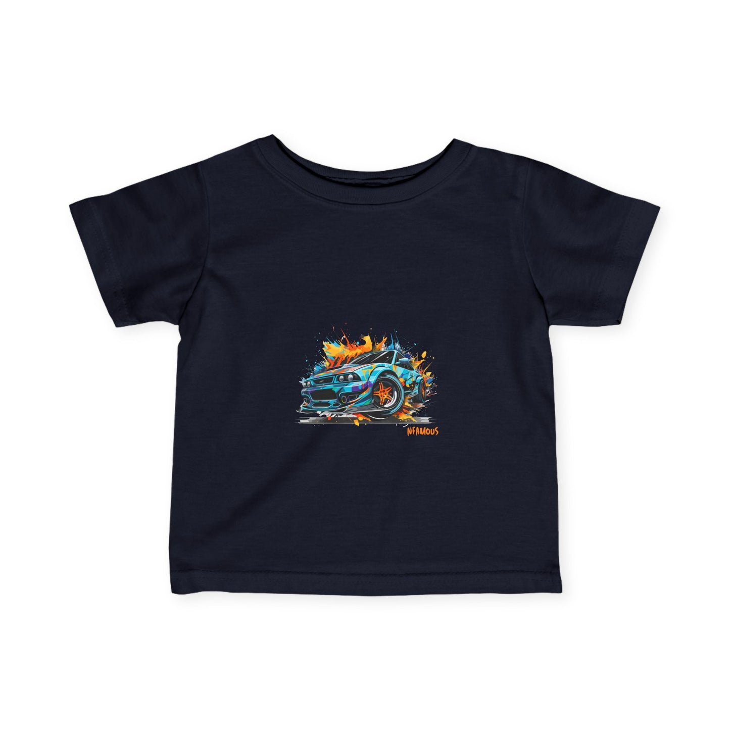 Cool Car Infant Fine Jersey Tee - Perfect for Young Car Enthusiasts!