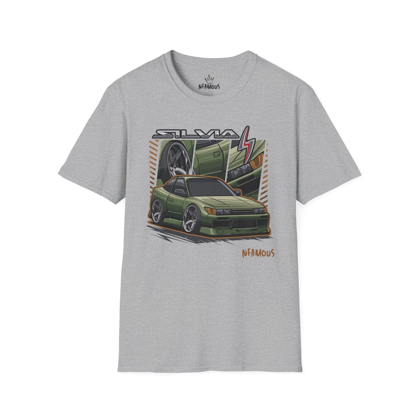 Green Silvia S13 T-Shirt - Perfect for Car Enthusiasts