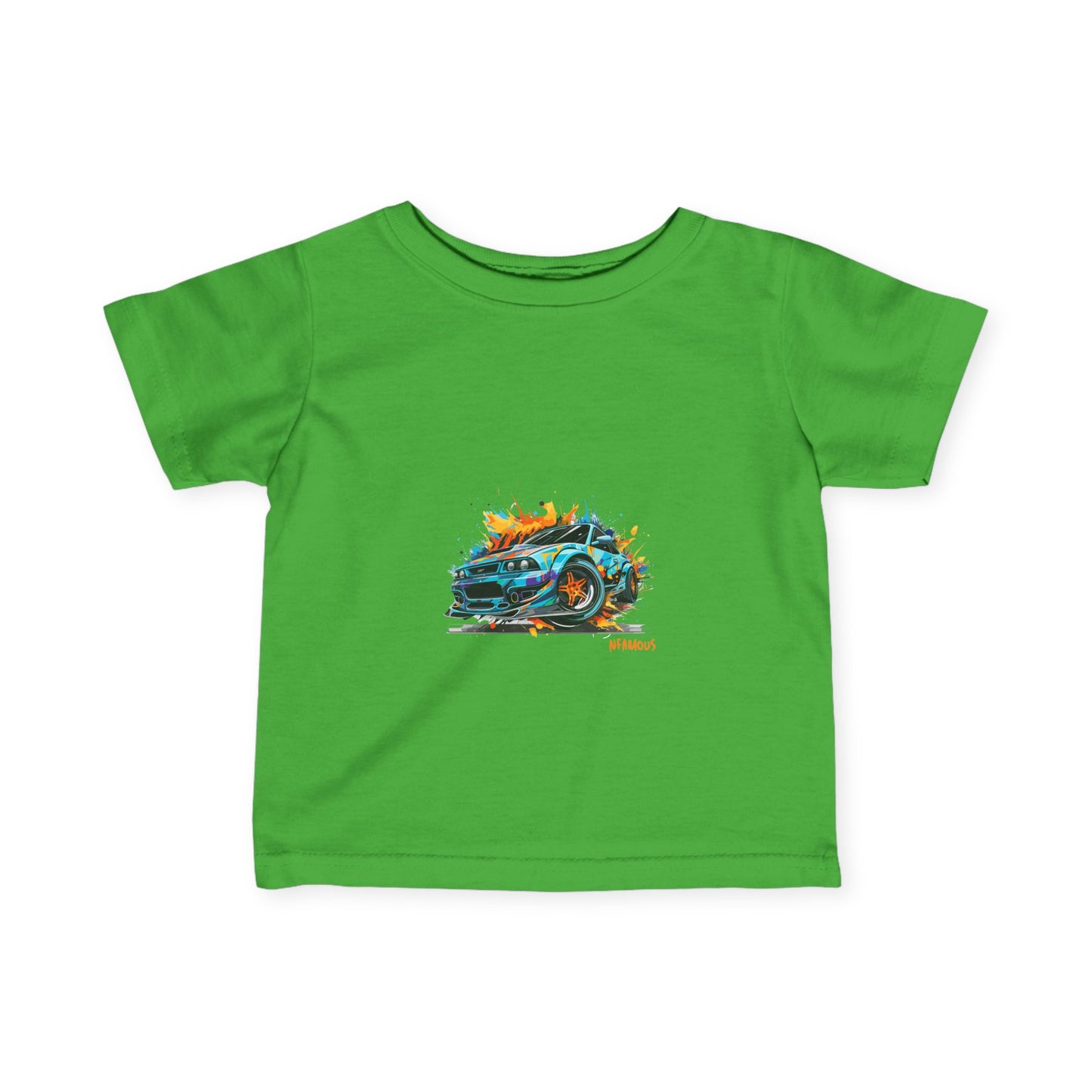 Cool Car Infant Fine Jersey Tee - Perfect for Young Car Enthusiasts!