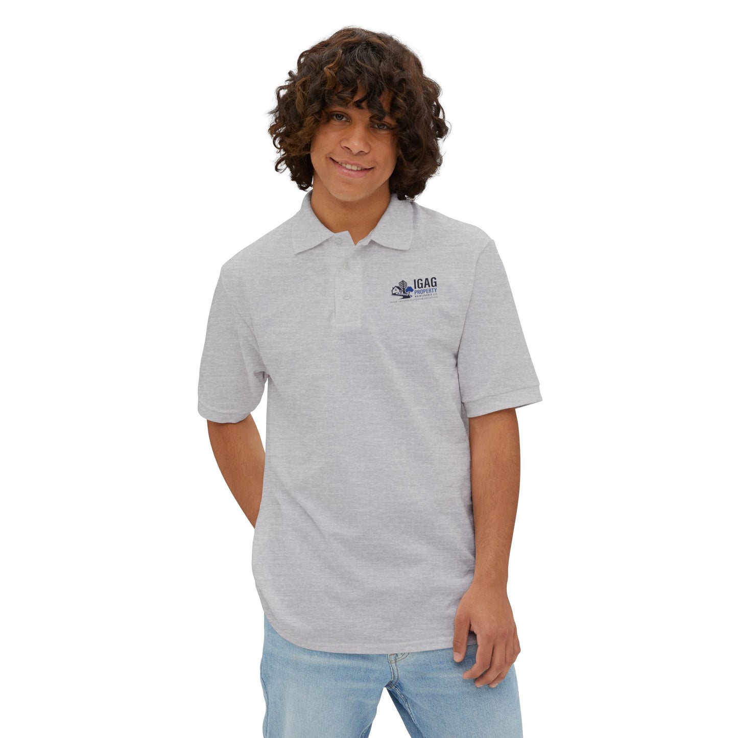 IGAG Property Logo Polo Shirt — Men's Branded Work Polo
