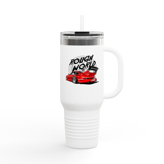 Rough World Insulated Travel Mug - 40oz Car Enthusiast Tumbler