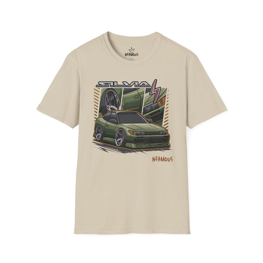 Green Silvia S13 T-Shirt - Perfect for Car Enthusiasts