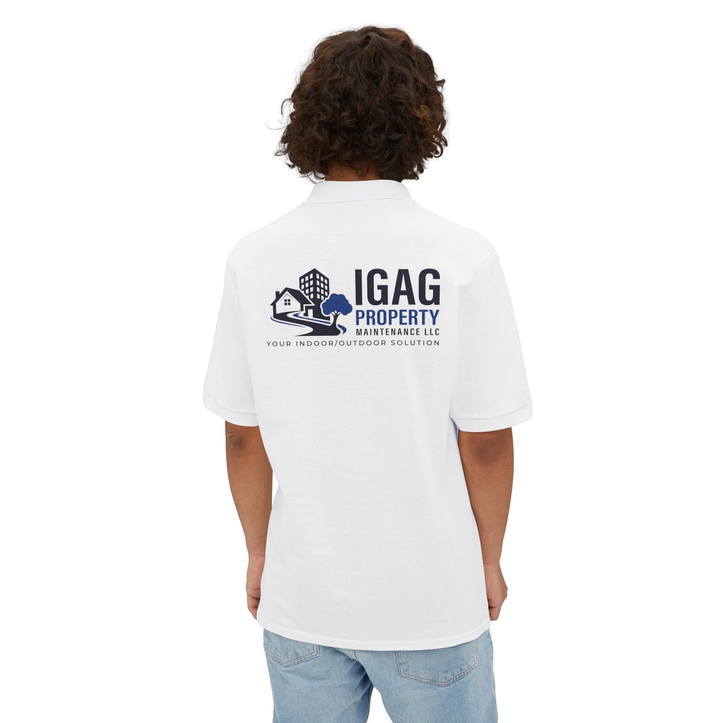 IGAG Property Logo Polo Shirt — Men's Branded Work Polo